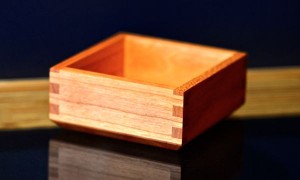 A cherry wood box.
