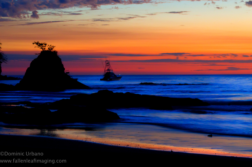 carrillo beach sunset