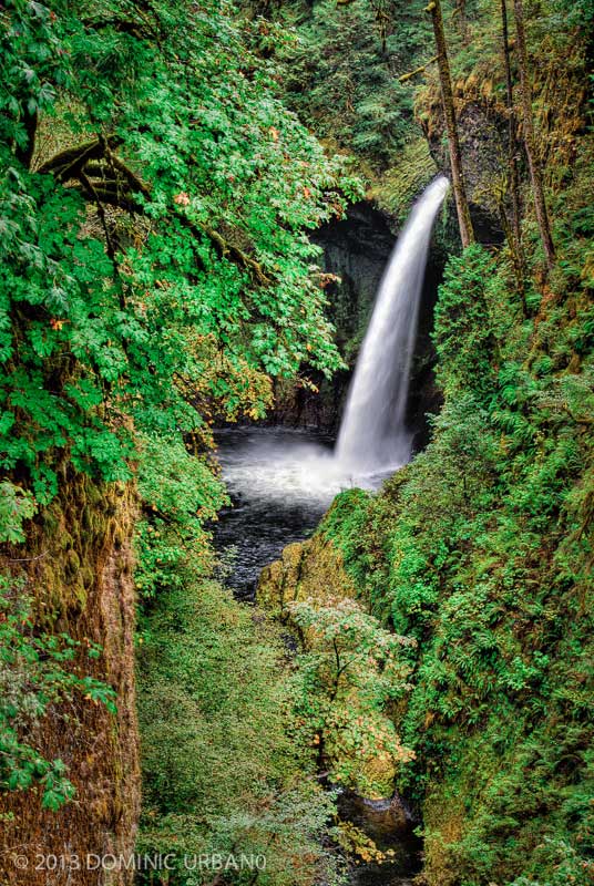 Waterfall hunting on a cloudy day. Metlako Falls