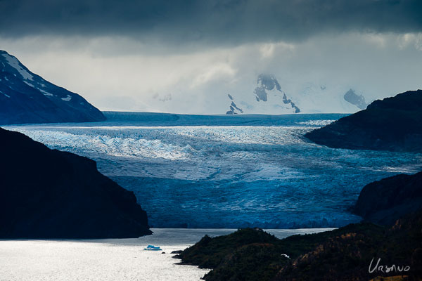 Grey glacier in Torres del Paine